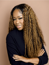 UNice #FB30 Brown Balayage Highlight 4Pcs Jerry Curly Human Hair Bundles