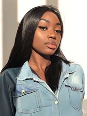 UNice Hair 3 Bundles Peruvian Straight Hair Weft With HD Closure