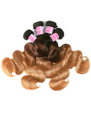 UNice Brazilian Ombre 4Pcs Body Wave Remy Human Hair Bundles