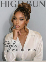 UNice 360 HD Lace Pre-plucked Luxury Raw Virgin Hair Caramel Brown With Money Piece Highlights Body Wave Wig