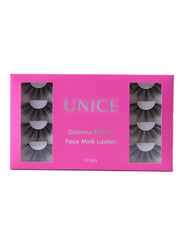 UNice 8 Pairs 3D False Eyelashes Cat Eye Sexy Look Soft Reusable