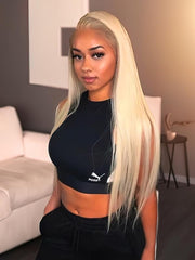 UNice 4PCS 613 Blonde Hair Weave Bundles Straight Virgin Human Hair