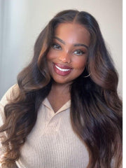 UNice Chestnut Brown Ombre Body Wave 1 Piece Human Hair Bundle