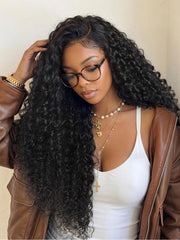 UNice 13x4 Bye Bye Slip TM Lace Frontal Natural Black Springy Curls with Natural Coily Texture Wig