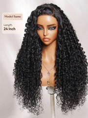 UNice 13x4 Bye Bye Slip TM Lace Frontal Natural Black Springy Curls with Natural Coily Texture Wig
