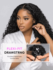 UNice 7x5 Bye-Bye Slip TM Put On And Go Glueless Water Wave Drawstring Wig