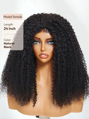 UNice Coily Curly Glueless Flip Over Kinky Curly Wig for Beginner Friendly