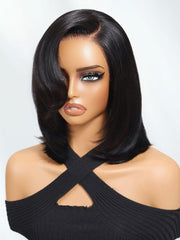 UNice Bye-Bye Slip TM 7x5 Lace Side Part Layered Wig With Side-Swept Bangs with Invisible drawstring 150% Density