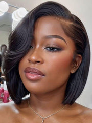 UNice Bye-Bye Slip TM 7x5 Lace Side Part Layered Wig With Side-Swept Bangs with Invisible drawstring 150% Density