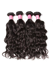 UNice 4Pcs Natural Wave Remy Human Hair Weaves