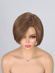 UNice Graceful Resolute Monofilament Semi Hand Tied Chocolate Mix Short Hair Wig