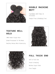 UNice Hair Bundle 1 Piece Water Wave Weave Hair