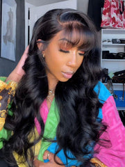 UNice 13x4 Pre-Everything TM Side-Part Fluffy Loose Wave Wig With Wispy Air Bangs