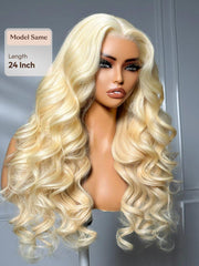 UNice Full Lace 100% Handmade Blonde Body Wave & Straight Pre Plucked Human Hair Wigs