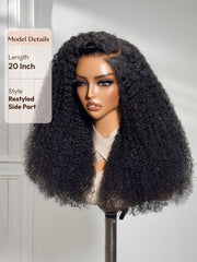 UNice Bye-Bye Knots TM 7x5 Lace Black Fluffy Kinky Coils Texture Wig with Invisi Drawstring