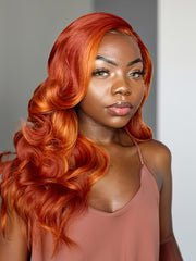 UNice Hair #350 Color Virgin Hair Weave Ginger Hair 1 Piece Hair Bundle Body Wave Straight