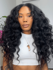 UNice InvisiBlend TM V part Kinky Straight Natural Black Wig Protect Your Natural Hair