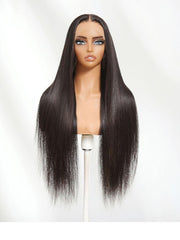 UNice 13x4 HD Lace Frontal 250% Density Raw Human Hair Straight 200% Density Wig