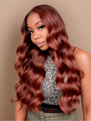UNice Vibrant Reddish Brown Body Wave 4Pcs 100% Remy Human Hair Bundles Deal