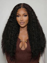 UNice Bye-Bye Knots TM 7x5 Lace Multi Textured Water Kinky Curly Wig with Invisi Drawstring