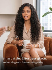 UNice 13x4 Pre Everything TM Pre-Cut HD & Transparent Lace Front Water Wave Drawstring Wig With Baby Hair