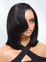 UNice Bye-Bye Slip TM 7x5 Lace Side Part Layered Wig With Side-Swept Bangs with Invisible drawstring 150% Density