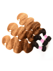 UNice Hair 3 Bundles Brazilian Ombre Body Wave Human Hair