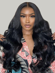 UNice Hair Full Lace Body Wave Transparent Lace Human Hair Wig Preplucked with Baby Hair