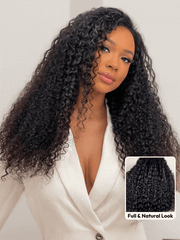 UNice Bye-Bye Knots TM 7x5 Lace Jerry Curl 150% Density Wig with Lived-In Coils