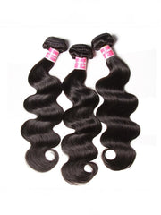 UNice Hair Peruvian Body Wave HD Lace Closure With 3pcs Human Hair Weave