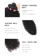 UNice Hair Icenu Series 1 Piece Jerry Curly Human Virgin Hair Weaving