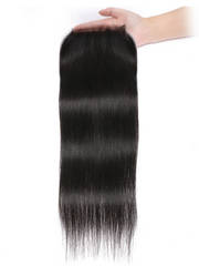 UNice 5x5 HD Lace Free Part Human Hair Straight Lace Closure
