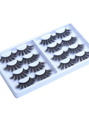 UNice 8 Pairs 3D False Eyelashes Cat Eye Sexy Look Soft Reusable