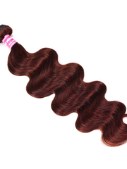 UNice Reddish Brown Body Wave 1Pc 100% Remy Human Hair Bundle