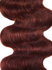 UNice Reddish Brown Body Wave 1Pc 100% Remy Human Hair Bundle