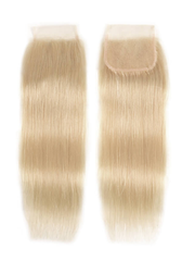 UNice 613 Blonde 4x4 Straight Virgin Human Hair Lace Closure Free Part