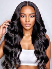 UNice Hair Peruvian Body Wave HD Lace Closure With 3pcs Human Hair Weave