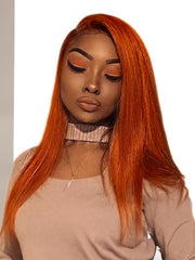UNice Hair #350 Color Virgin Hair Weave Ginger Hair 1 Piece Hair Bundle Body Wave Straight
