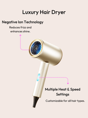 UNice Ionic Hair Dryer Fast Drying for All Hair Types (Ship to US Only)
