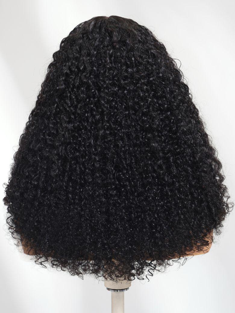 UNice 7x5 Bye-Bye Slip & 13x4 Pre-Everything Curly Texture Premium Hair Drawstring Wig With Finger Coil Ends