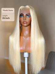 UNice Full Lace 100% Handmade Blonde Body Wave & Straight Pre Plucked Human Hair Wigs