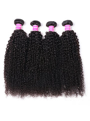 UNice Hair 4 Bundles Kinky Curly Unprocessed Virgin Hair