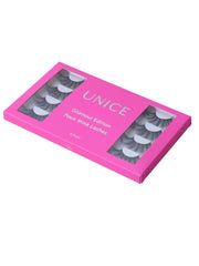 UNice 8 Pairs 3D False Eyelashes Cat Eye Sexy Look Soft Reusable