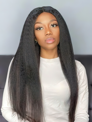 UNice 4Pcs Kinky Straight Remy Human Hair Bundles