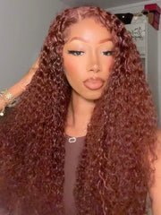 UNice Mahogany Red Brown Jerry Curl 3Pcs 100% Remy Human Hair Bundles