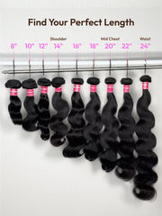 3 Pcs Brazilian Body Wave Bundles - Full Install Ready, 100% Virgin Soft Human Hair Easy to Blend